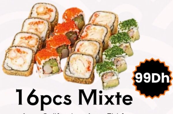 Sushi Mixte 16pcs